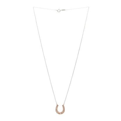 Tiffany Sterling Silver Rubedo 1837 Horseshoe Pendant Necklace 2 of 4