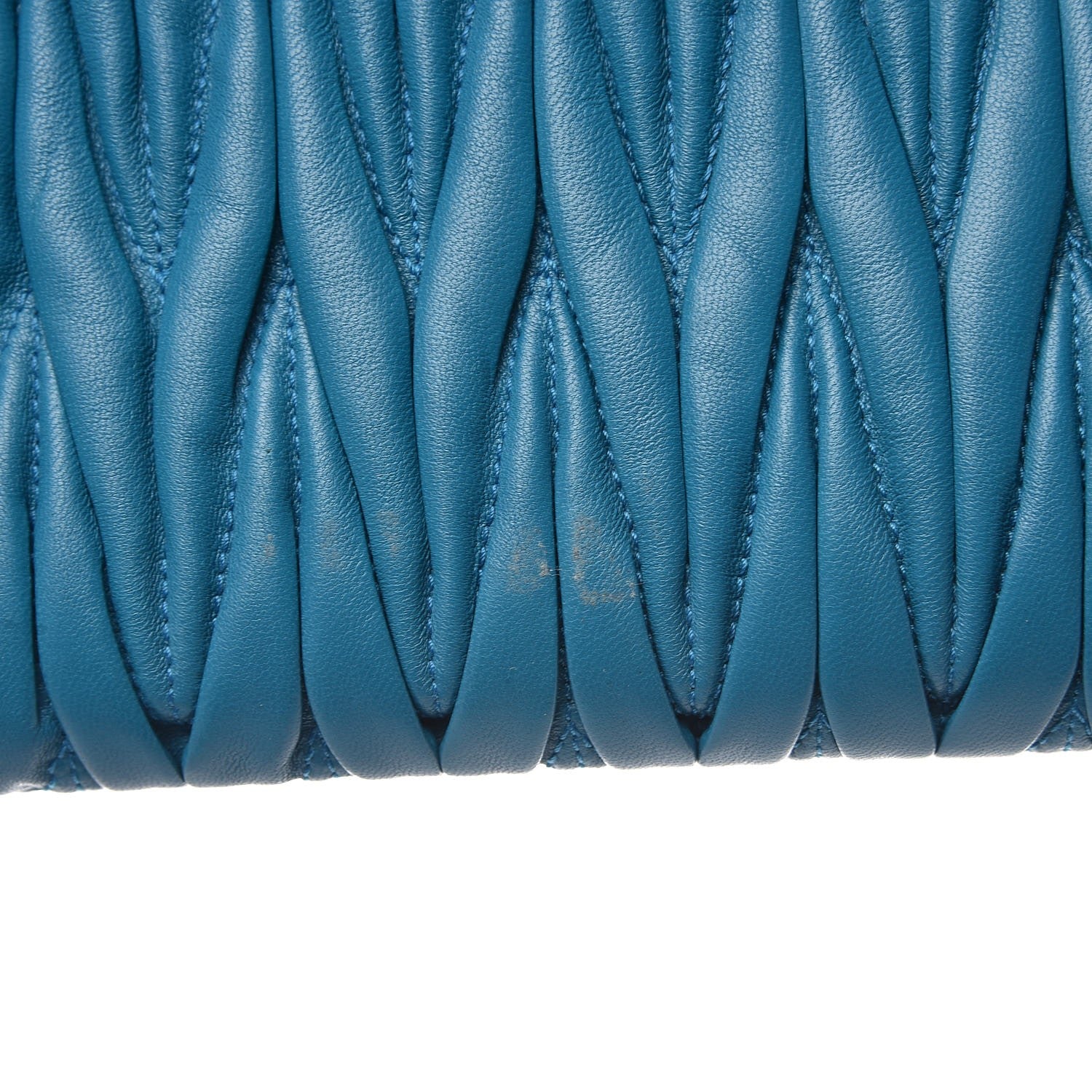 Miu Miu Nappa Matelasse Clutch Laguna 8 of 8