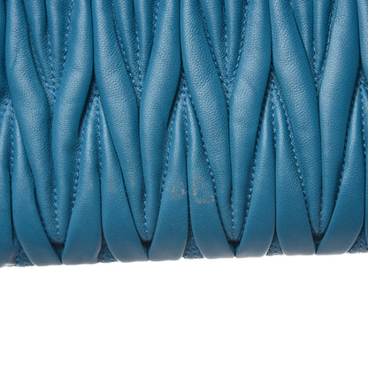 Miu Miu Nappa Matelasse Clutch Laguna 8 of 8