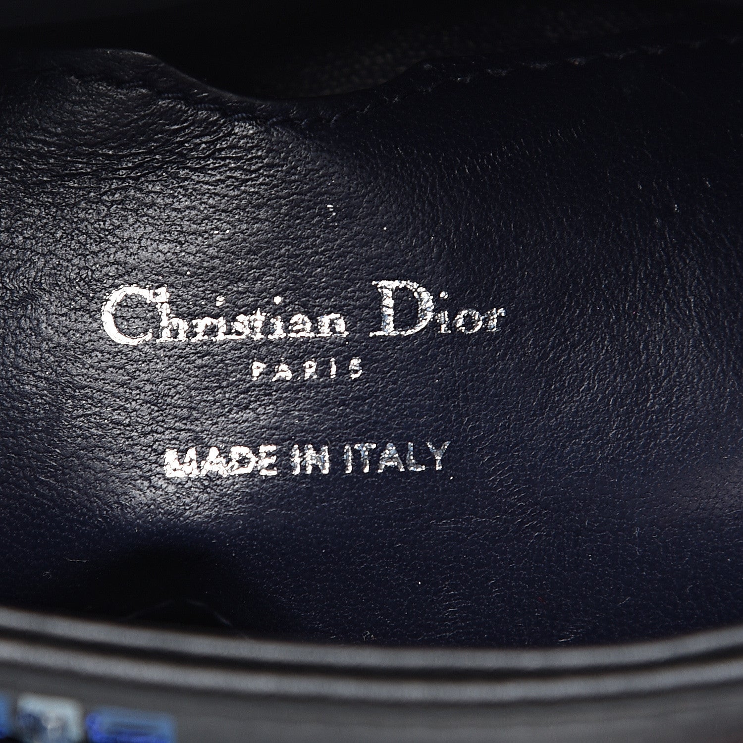 Christian Dior Smooth Calfskin Embroidered Micro Lady Dior Black 5 of 10