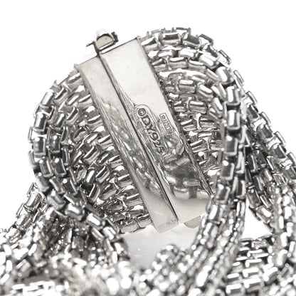 David Yurman Sterling Silver Eight-Row Box Chain Bracelet 4 of 4