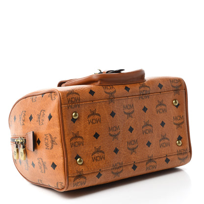 MCM Visetos Small Boston Bag Cognac 4 of 18