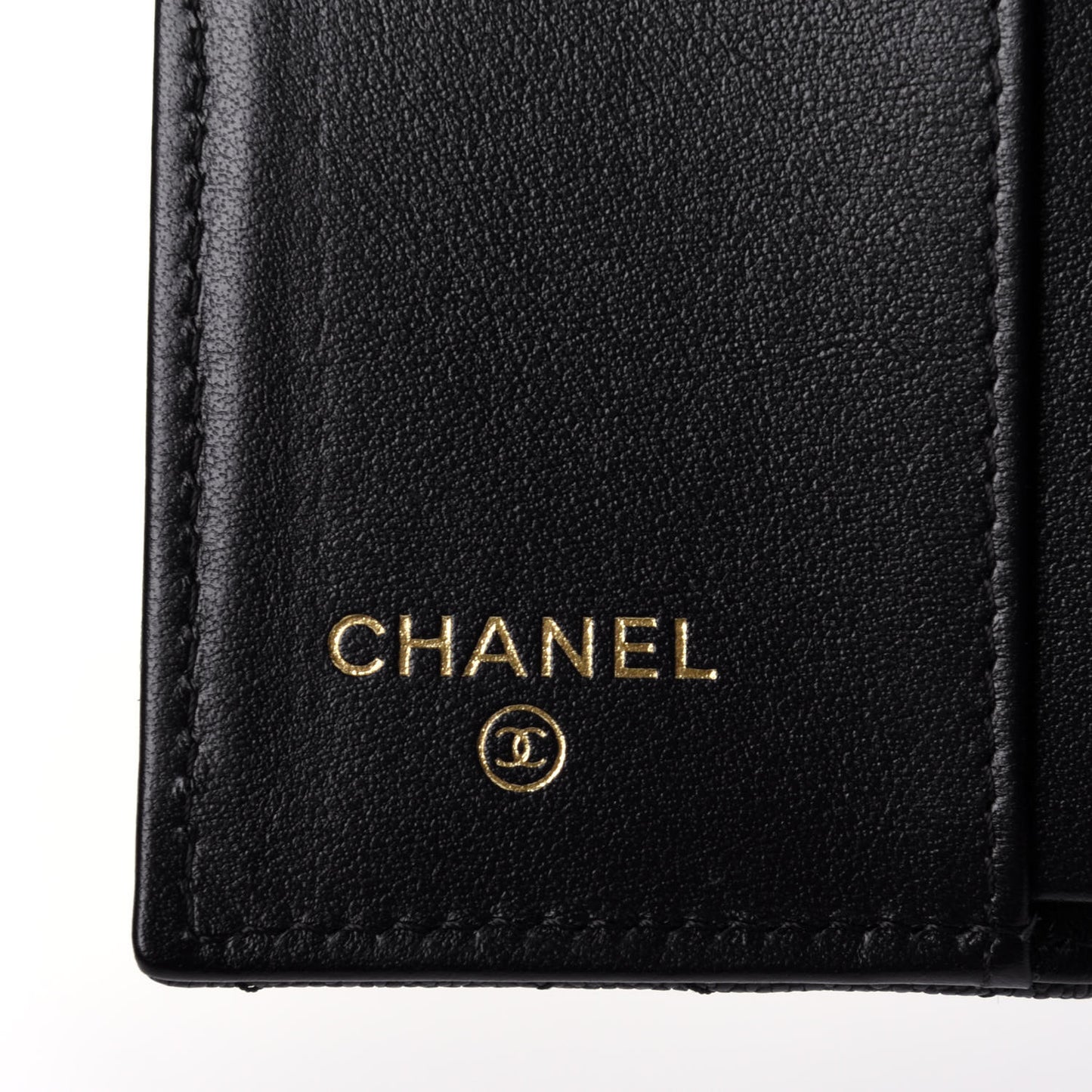 Caviar Quilted Small Boy Flap Wallet Black