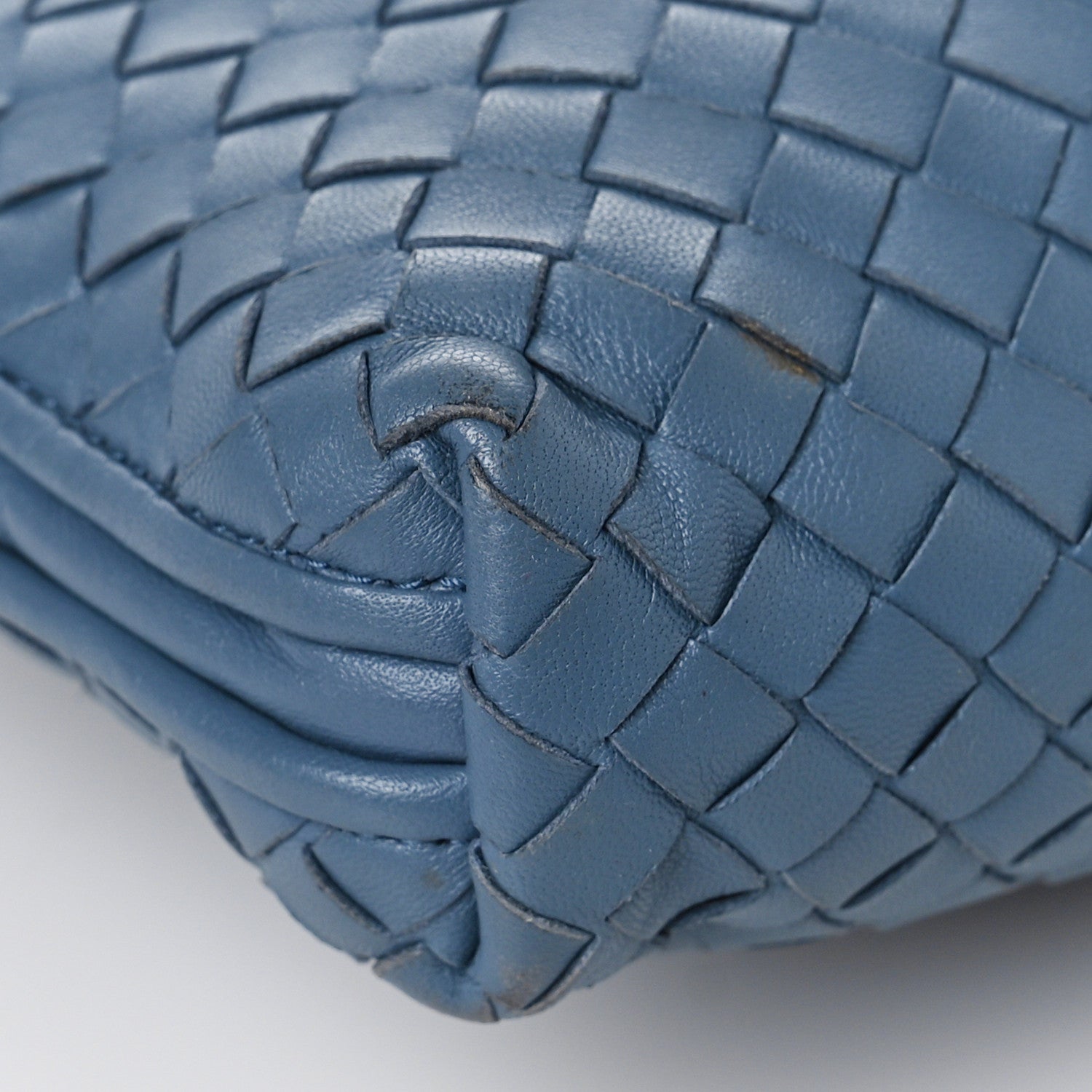 Bottega Veneta Nappa Intrecciato Nodini Crossbody Messenger Blue 5 of 7