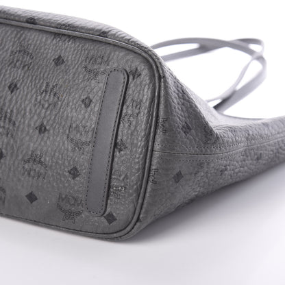 MCM Visetos Medium Reversible Shopper Tote Phantom Grey 11 of 13