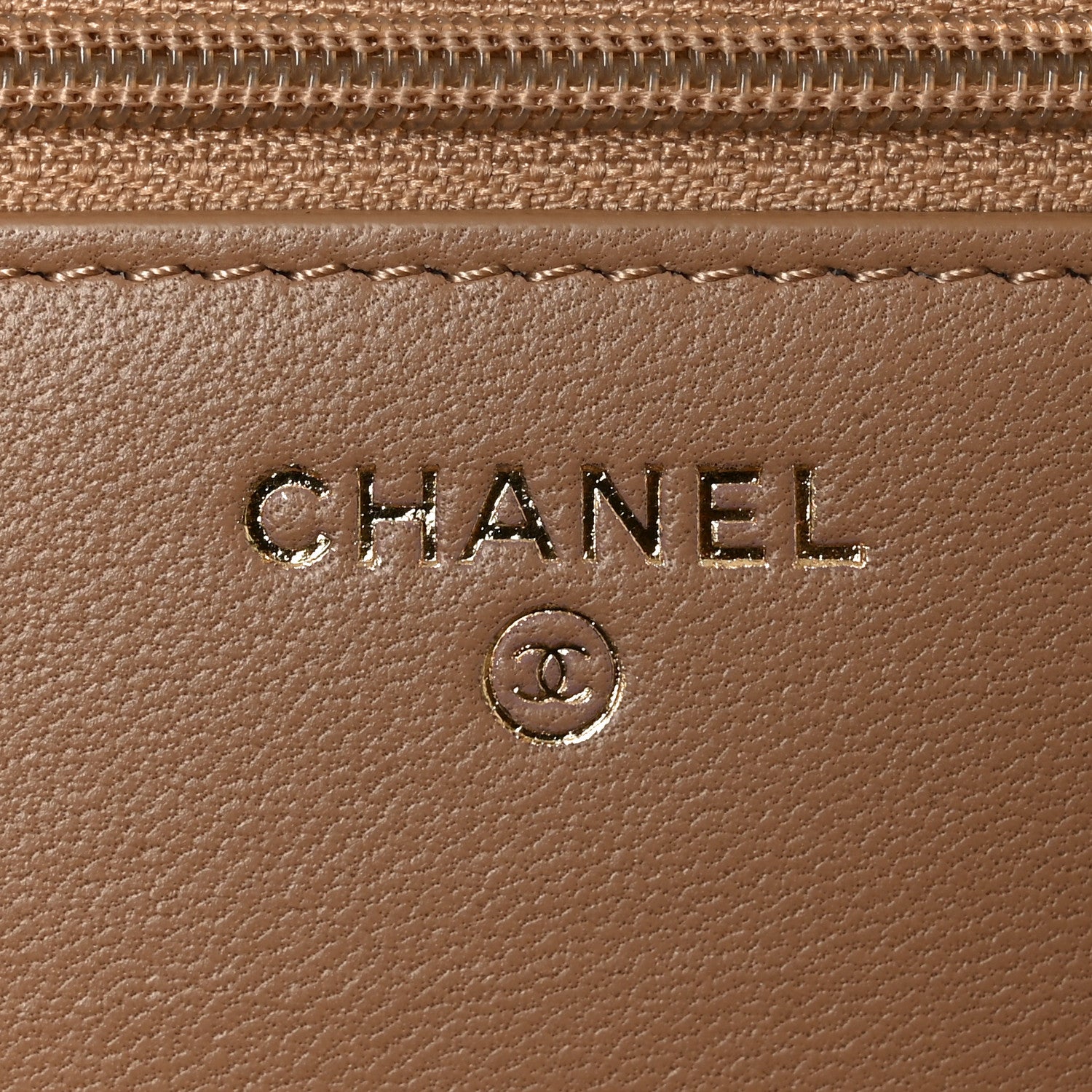 Chanel Lambskin Quilted Trendy CC Wallet On Chain WOC Beige 6 of 12