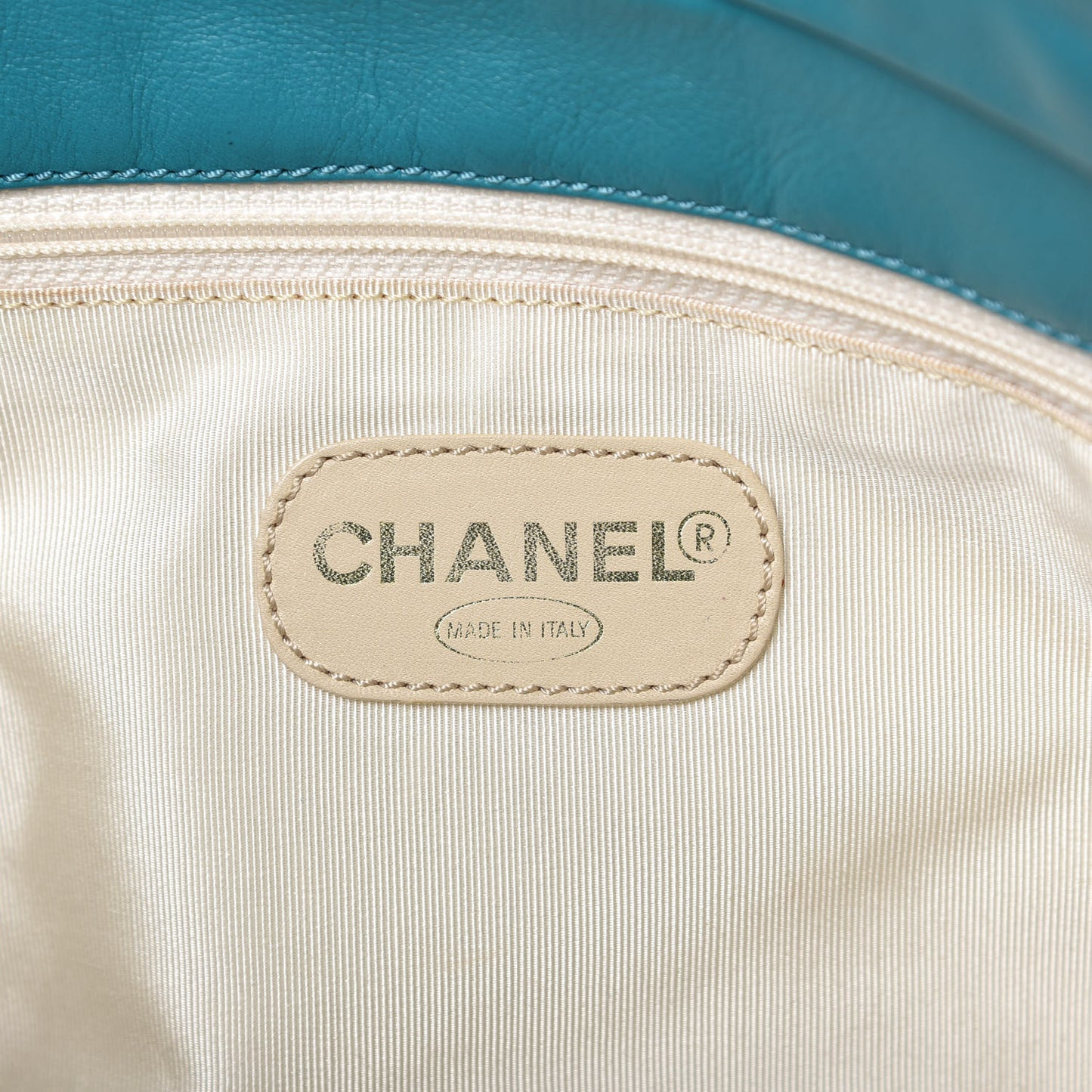 Lambskin CC Shoulder Bag Blue