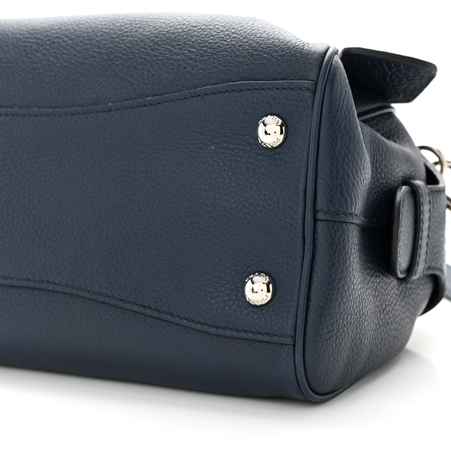 Prada Vitello Daino Bowling Bag Baltico 9 of 9
