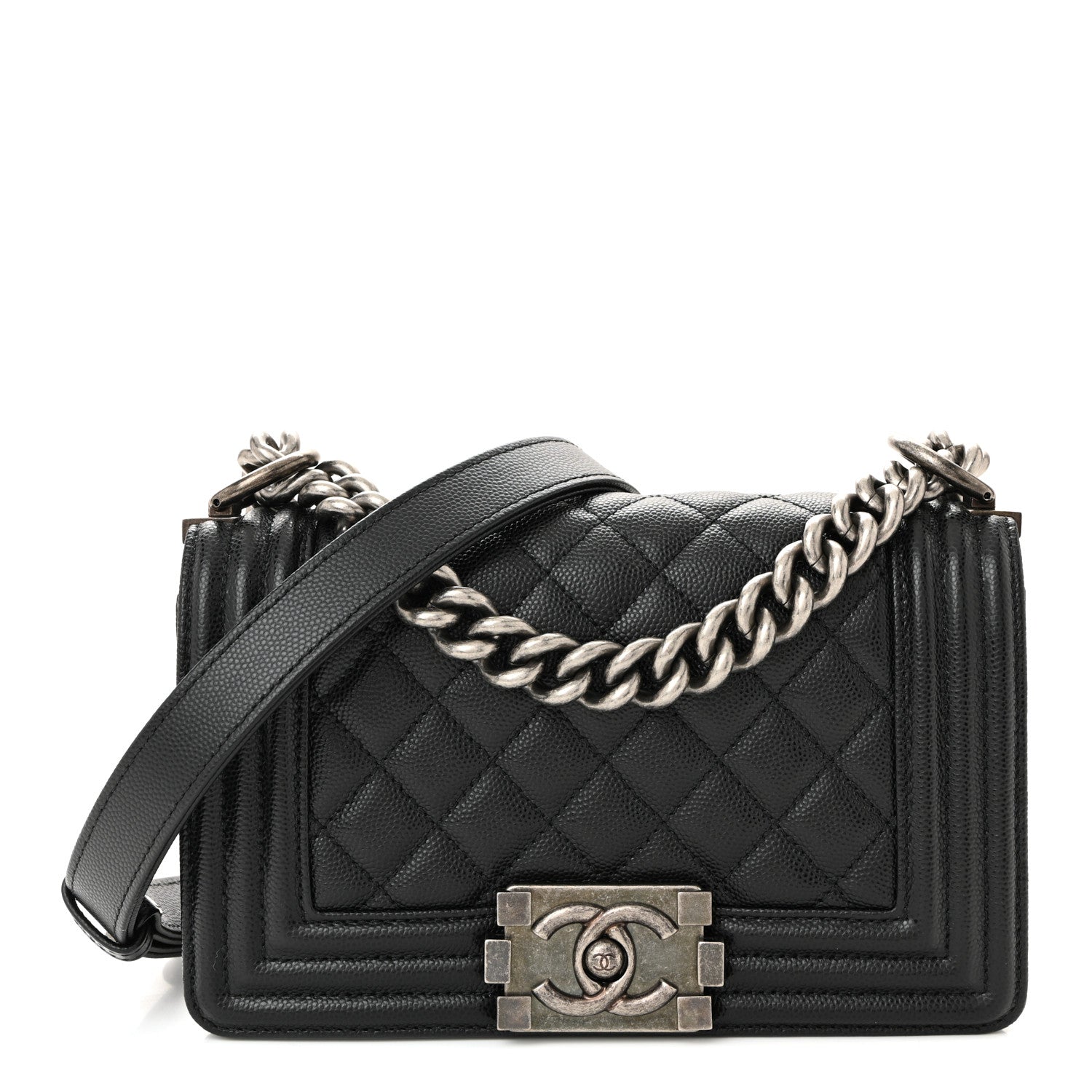 Chanel Caviar Quilted Small Boy Flap Black 1 of 10