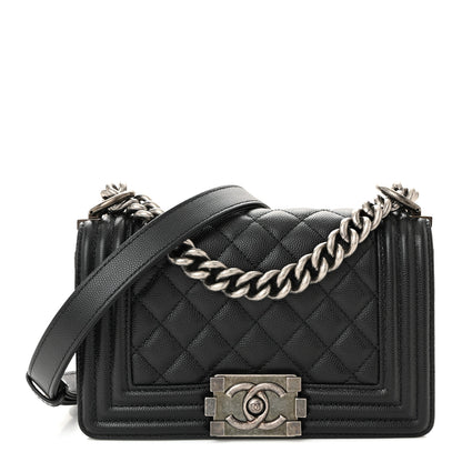 Chanel Caviar Quilted Small Boy Flap Black 1 of 10