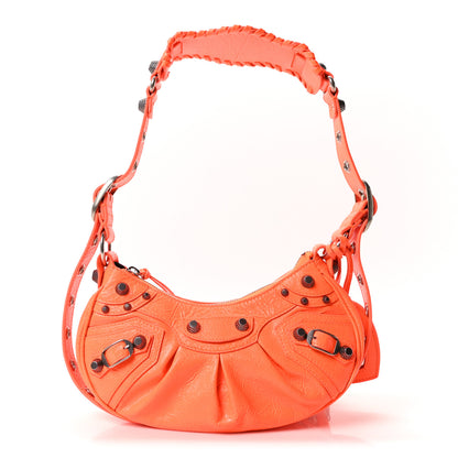 Balenciaga Agneau Arena Le Cagole Shoulder Bag XS Orange Orange 1 of 12