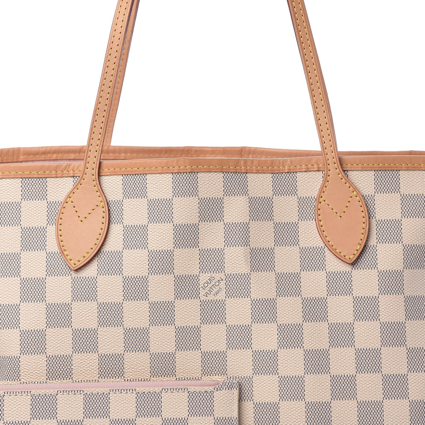 Damier Azur Neo Neverfull MM Rose Ballerine