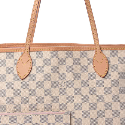 Louis Vuitton Damier Azur Neo Neverfull MM Rose Ballerine 8 of 10