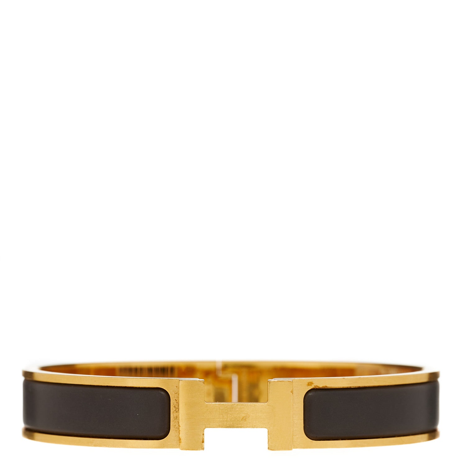 Hermes Matte Enamel Narrow Clic Clac HH Bracelet T6 Etain 1 of 4