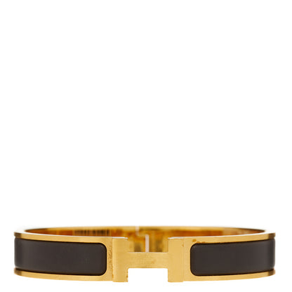 Hermes Matte Enamel Narrow Clic Clac HH Bracelet T6 Etain 1 of 4