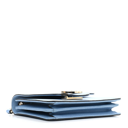 Gucci Dollar Calfskin Small Interlocking G Shoulder Bag Mineral Blue 4 of 12