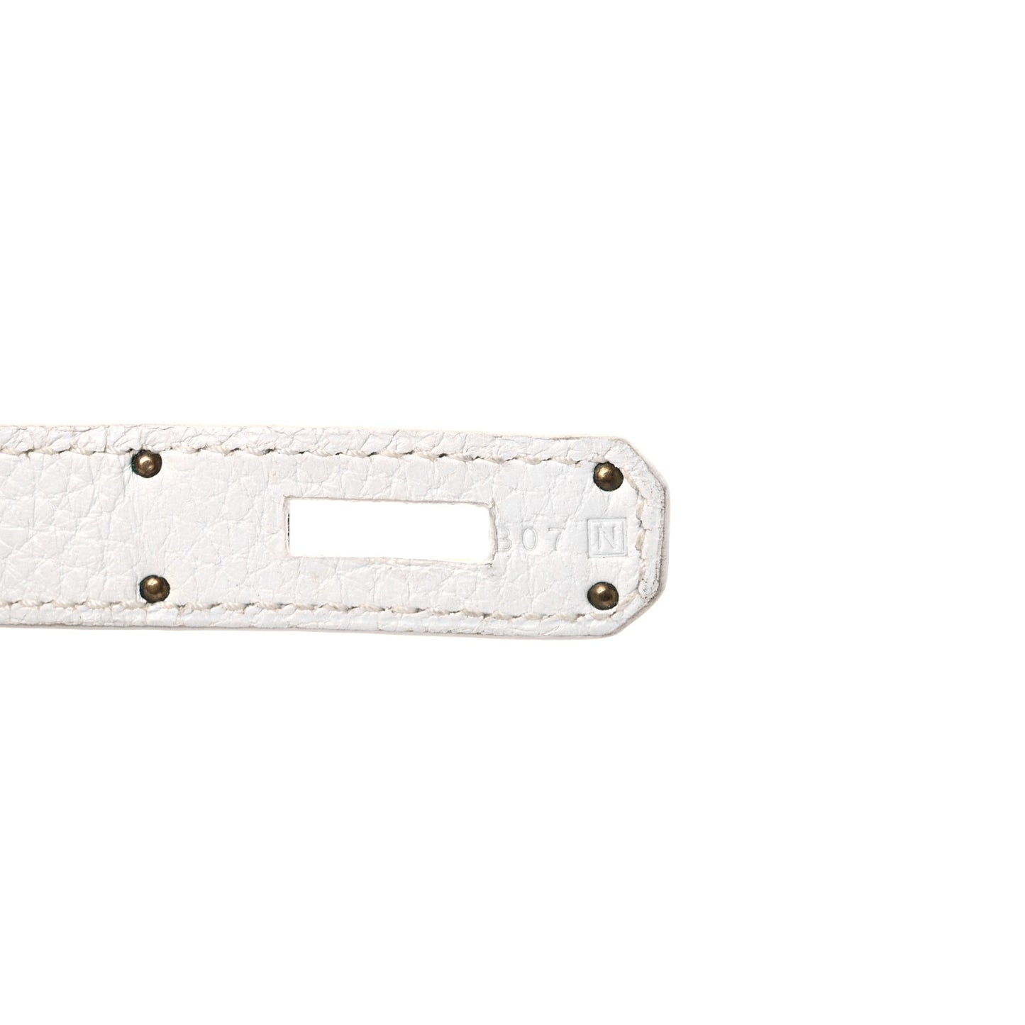 Taurillon Clemence Birkin 30 White