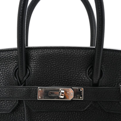Hermes Taurillon Clemence Birkin 30 Black 8 of 10