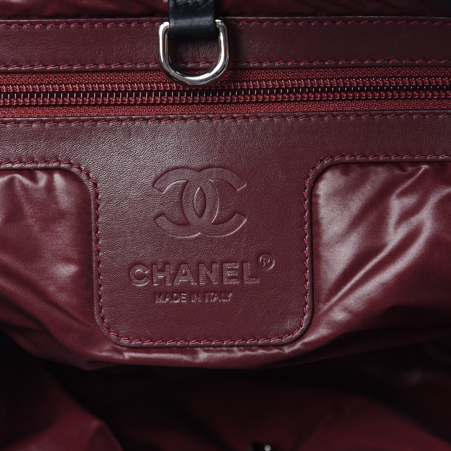 Chanel Nylon Quilted Small Coco Cocoon Reversible Tote Black 6 of 13