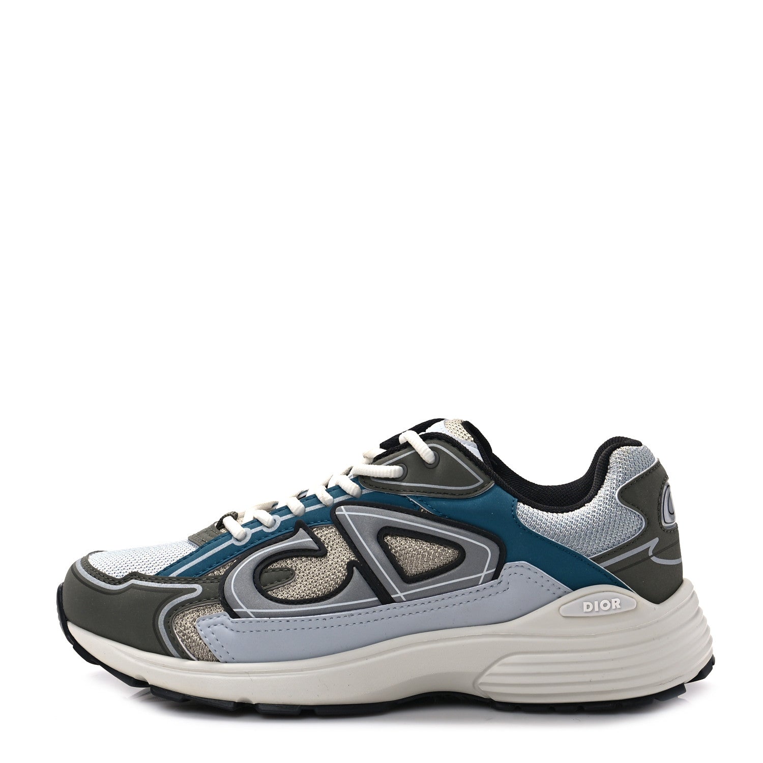 Christian Dior Technical Mesh Calfskin B30 Sneakers 39 White Blue 1 of 7