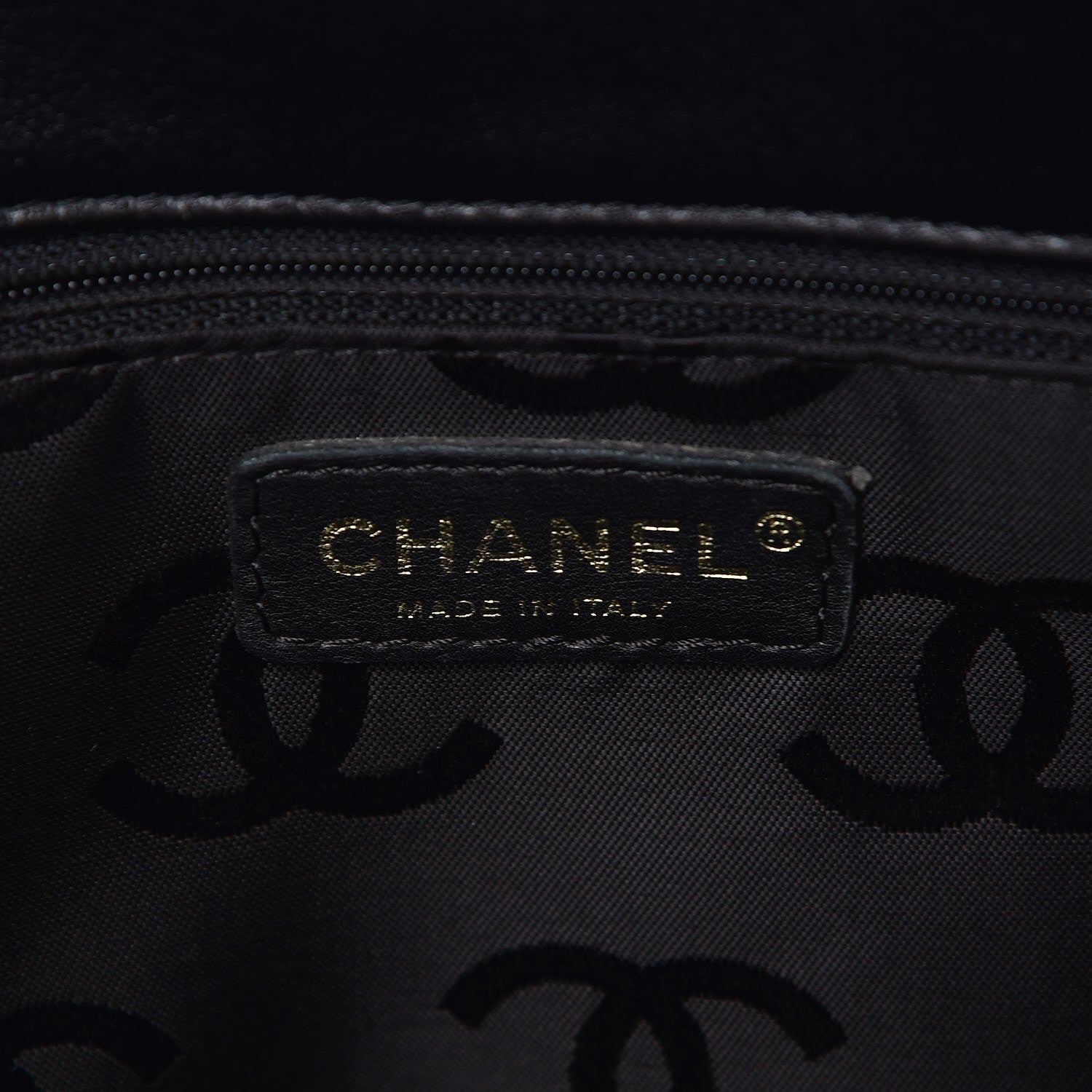 Chanel Calfskin Contrast Stitch Surpique Tote Black 7 of 13