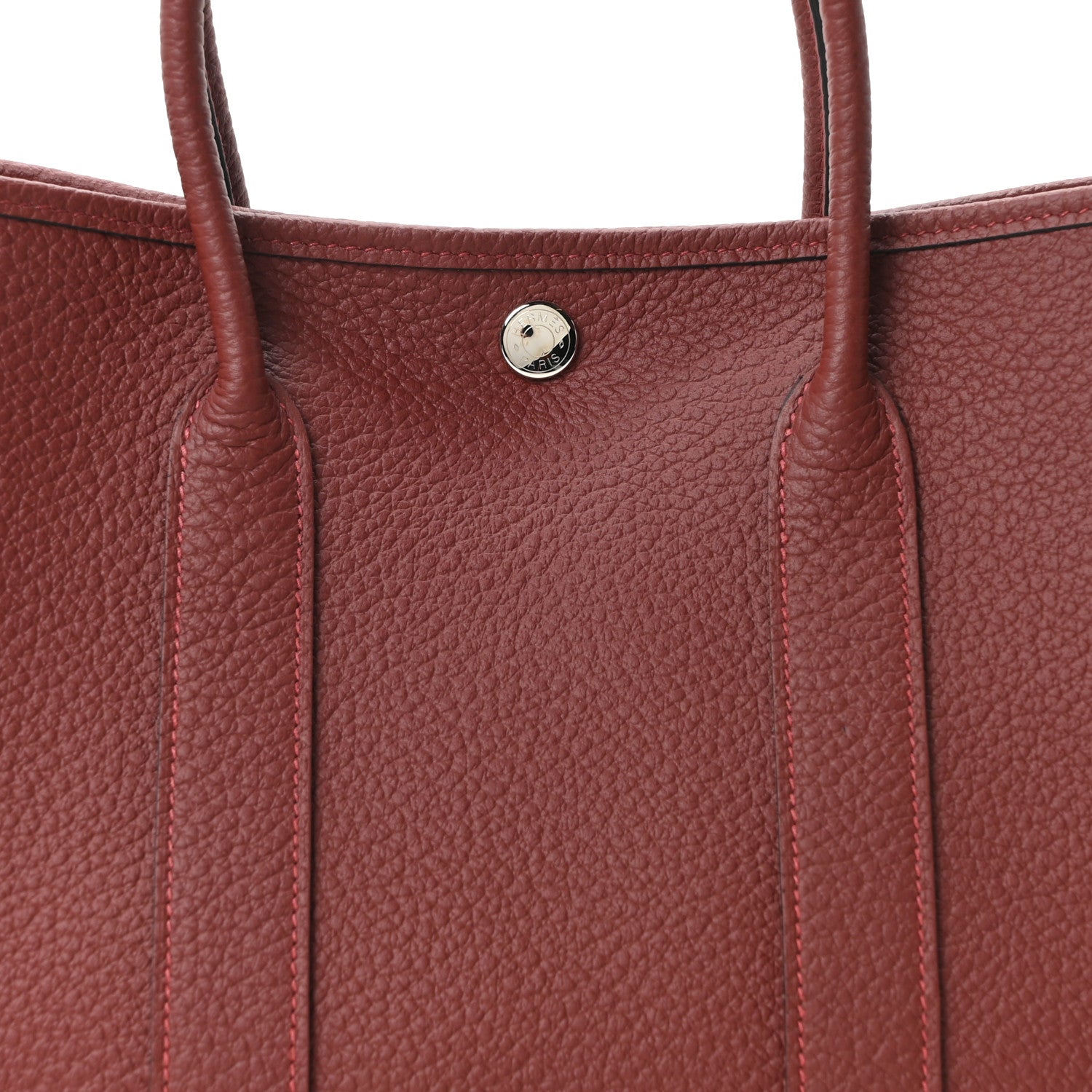 Hermes Vache Country Garden Party 30 TPM Rouge H 8 of 11