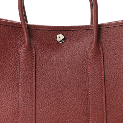 Hermes Vache Country Garden Party 30 TPM Rouge H 8 of 11