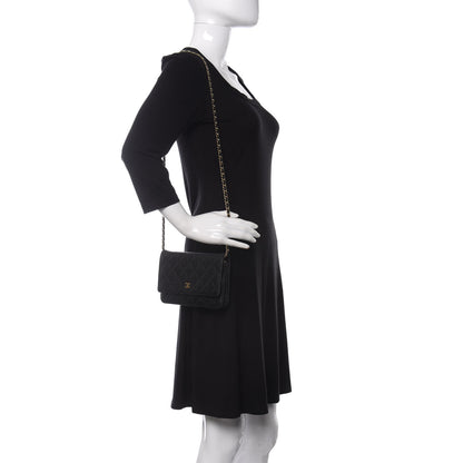 Chanel Caviar Quilted Wallet On Chain WOC Black 2 of 11
