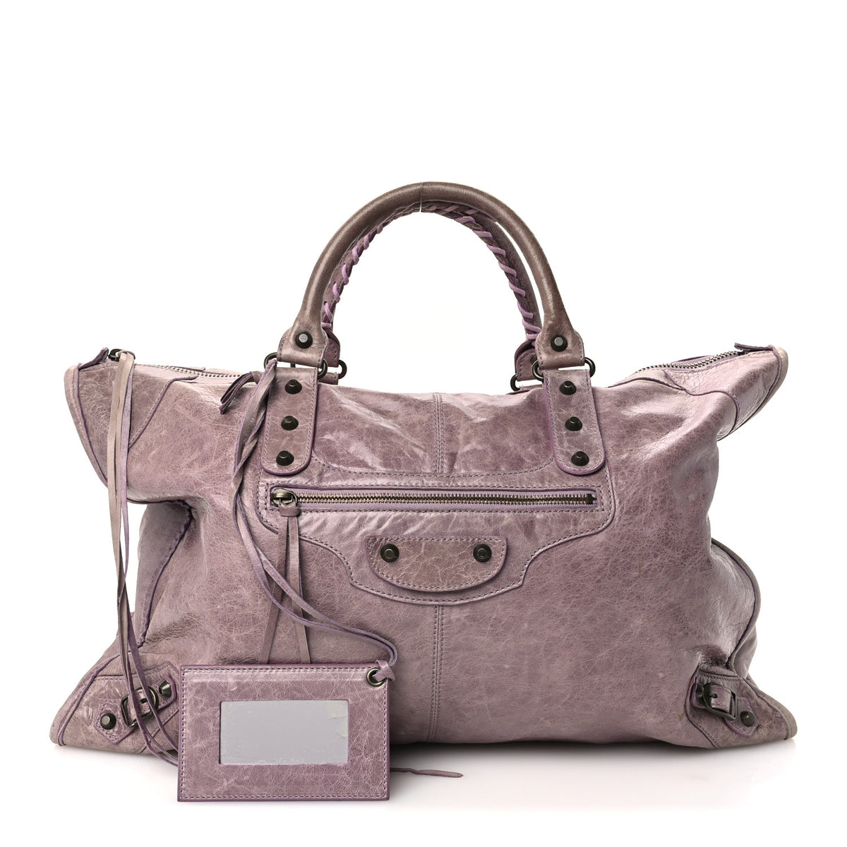 Balenciaga Agneau Classic Hardware Weekender Lilac 3 of 13
