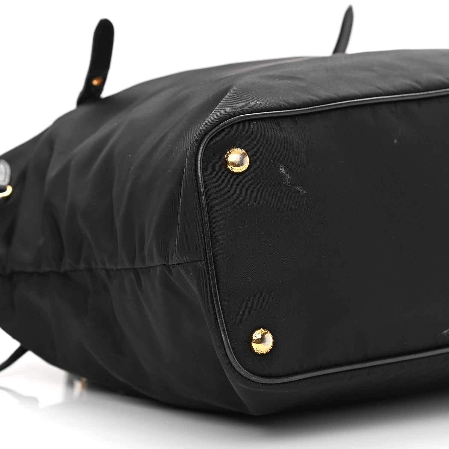 Prada Tessuto Nylon Saffiano Tote Black 9 of 13