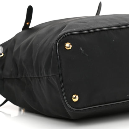 Prada Tessuto Nylon Saffiano Tote Black 9 of 13