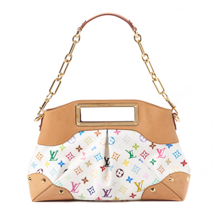 Louis Vuitton Monogram Multicolor Judy MM White 1 of 8