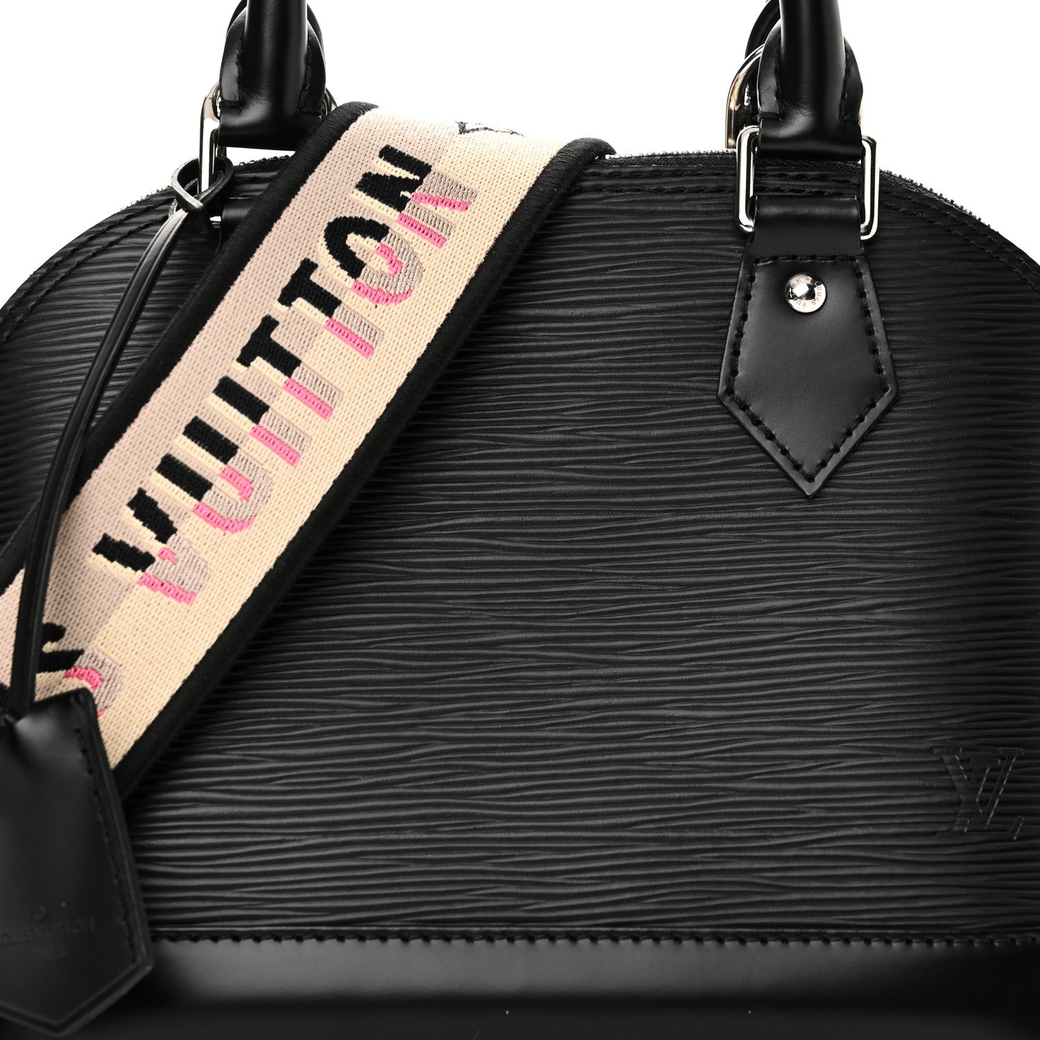 Louis Vuitton Epi Jacquard Alma BB Black 6 of 9