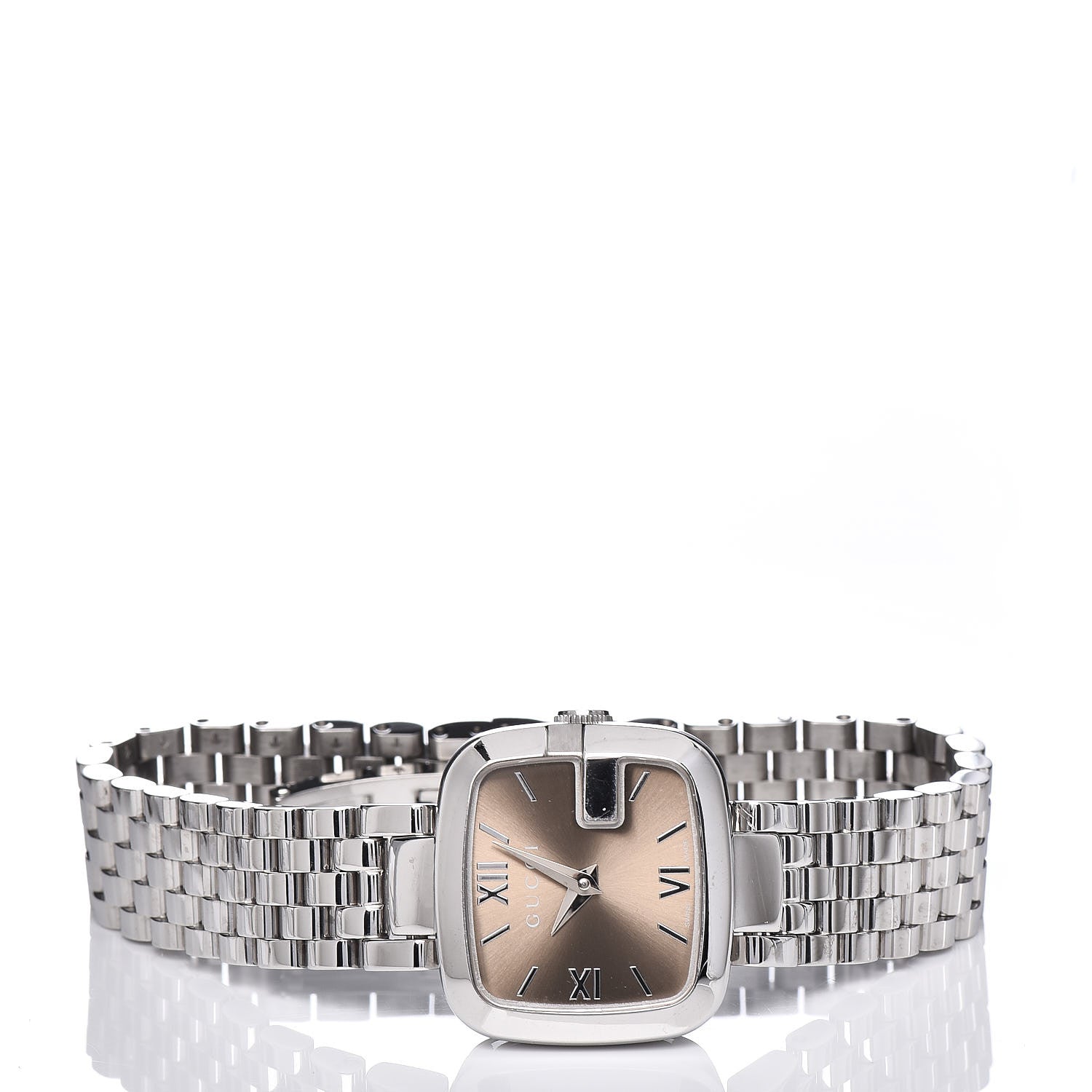 Gucci Stainless Steel 24mm G-Quartz Watch Brown 3 of 6