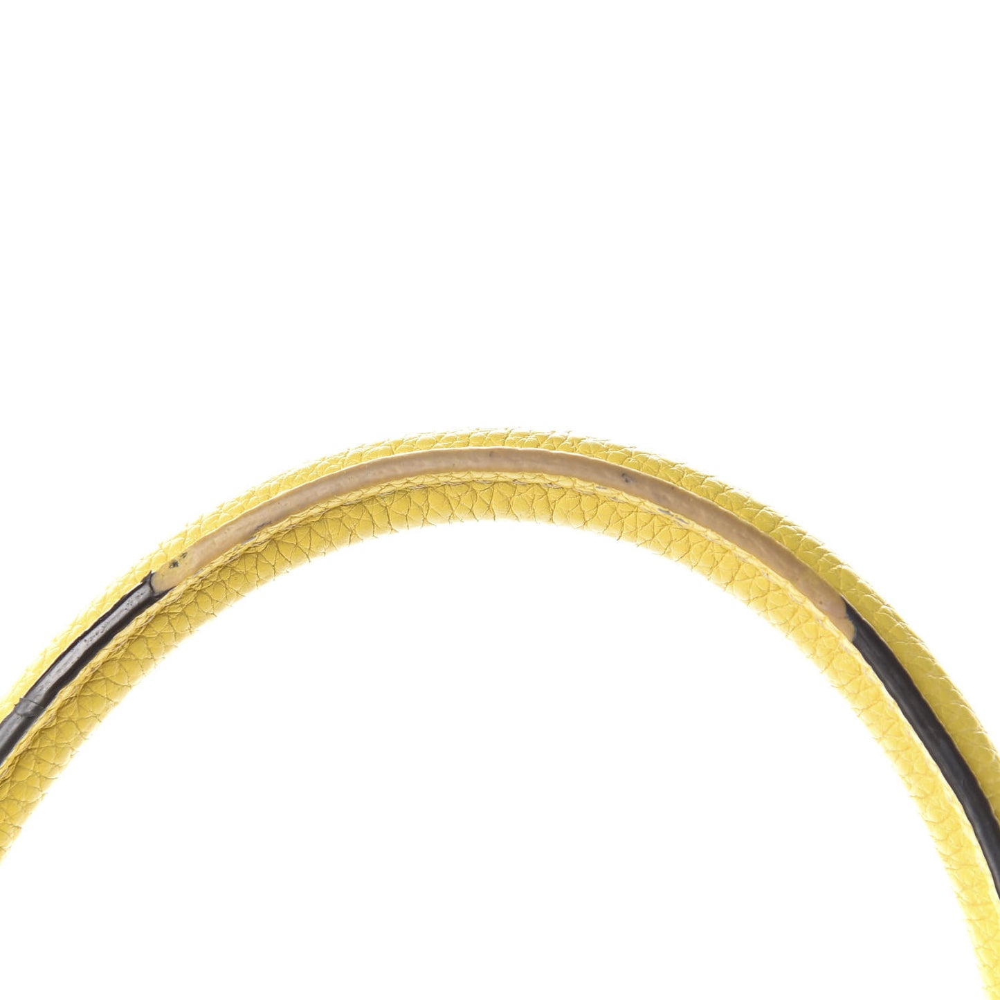 Drummed Calfskin Micro Luggage Citron