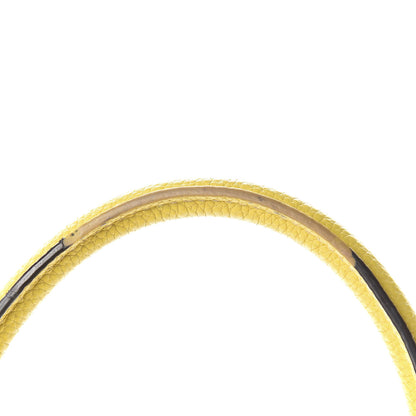Celine Drummed Calfskin Micro Luggage Citron 10 of 14