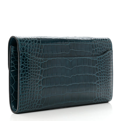 Hermes Shiny Alligator Constance Long Wallet Colvert 3 of 8