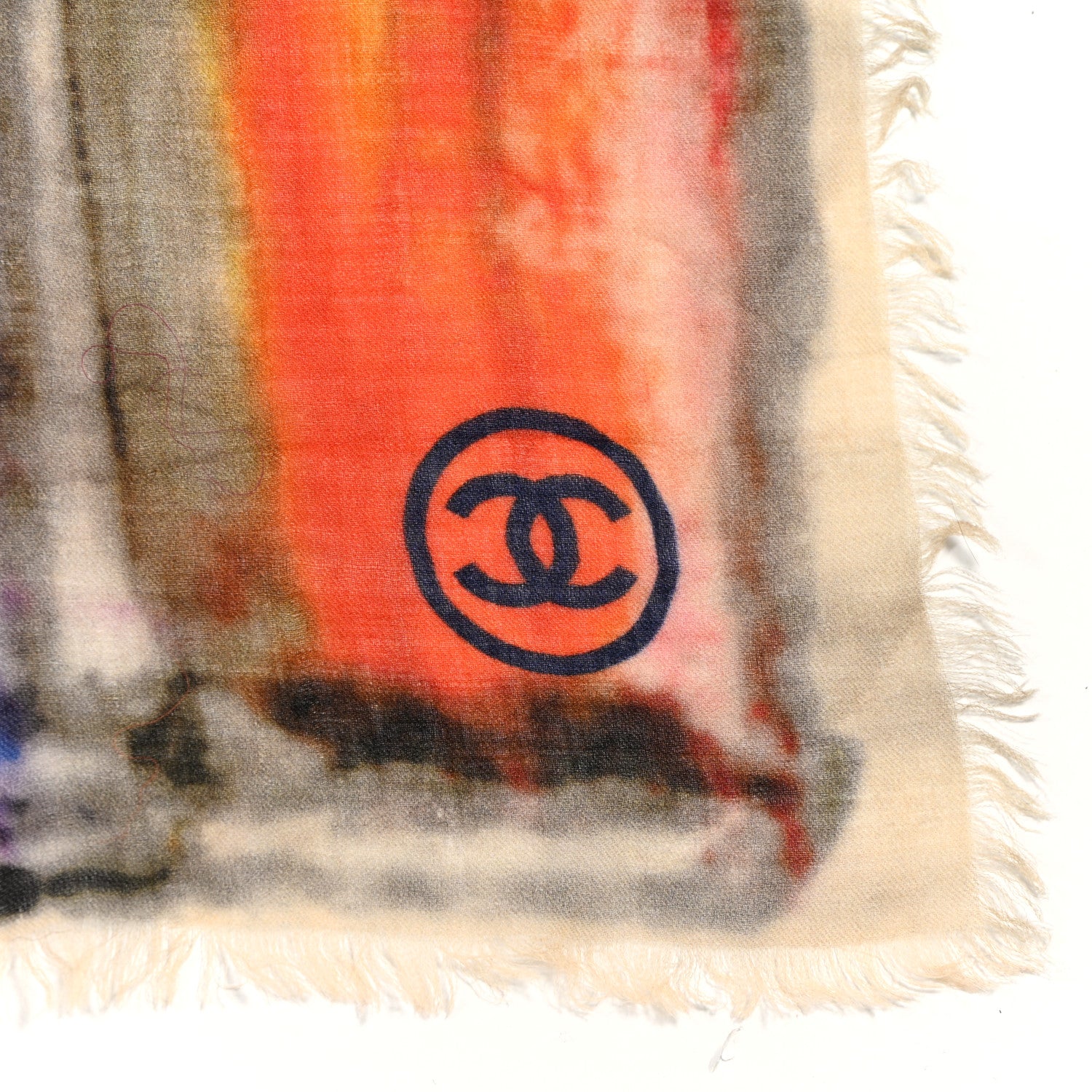 Chanel Cashmere CC No 5 Scarf Shawl Multicolor 2 of 6