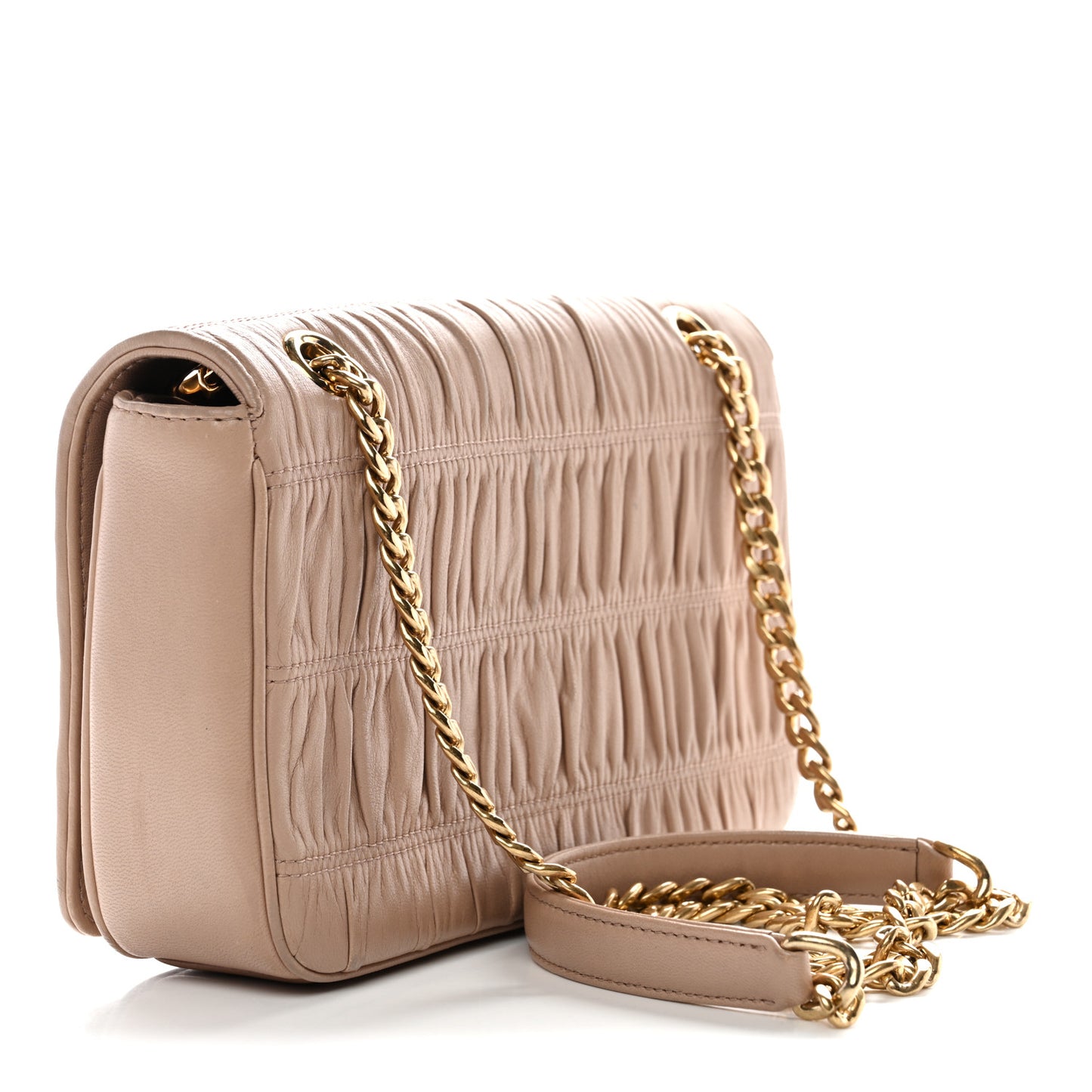 Nappa Gaufre Flap Cipria