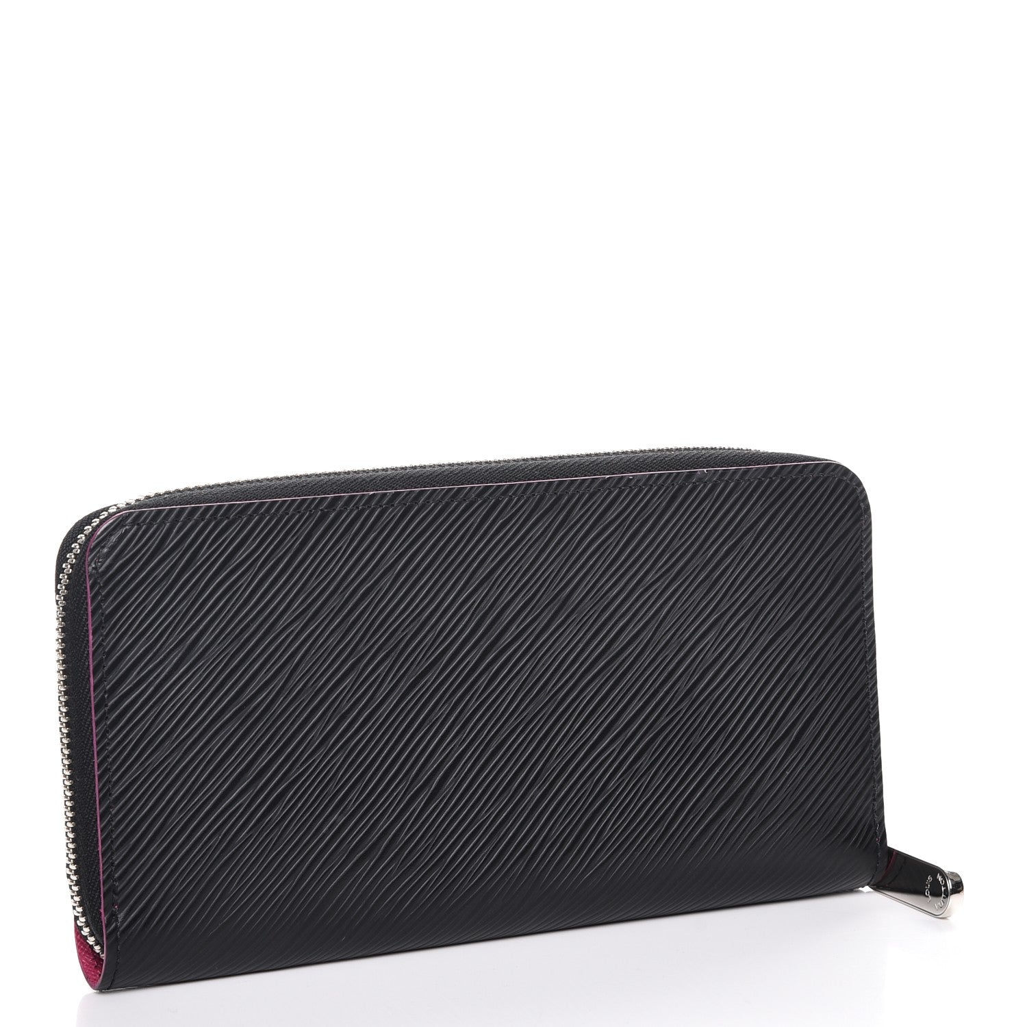 Louis Vuitton Epi Zippy Wallet Black Hot Pink 3 of 7