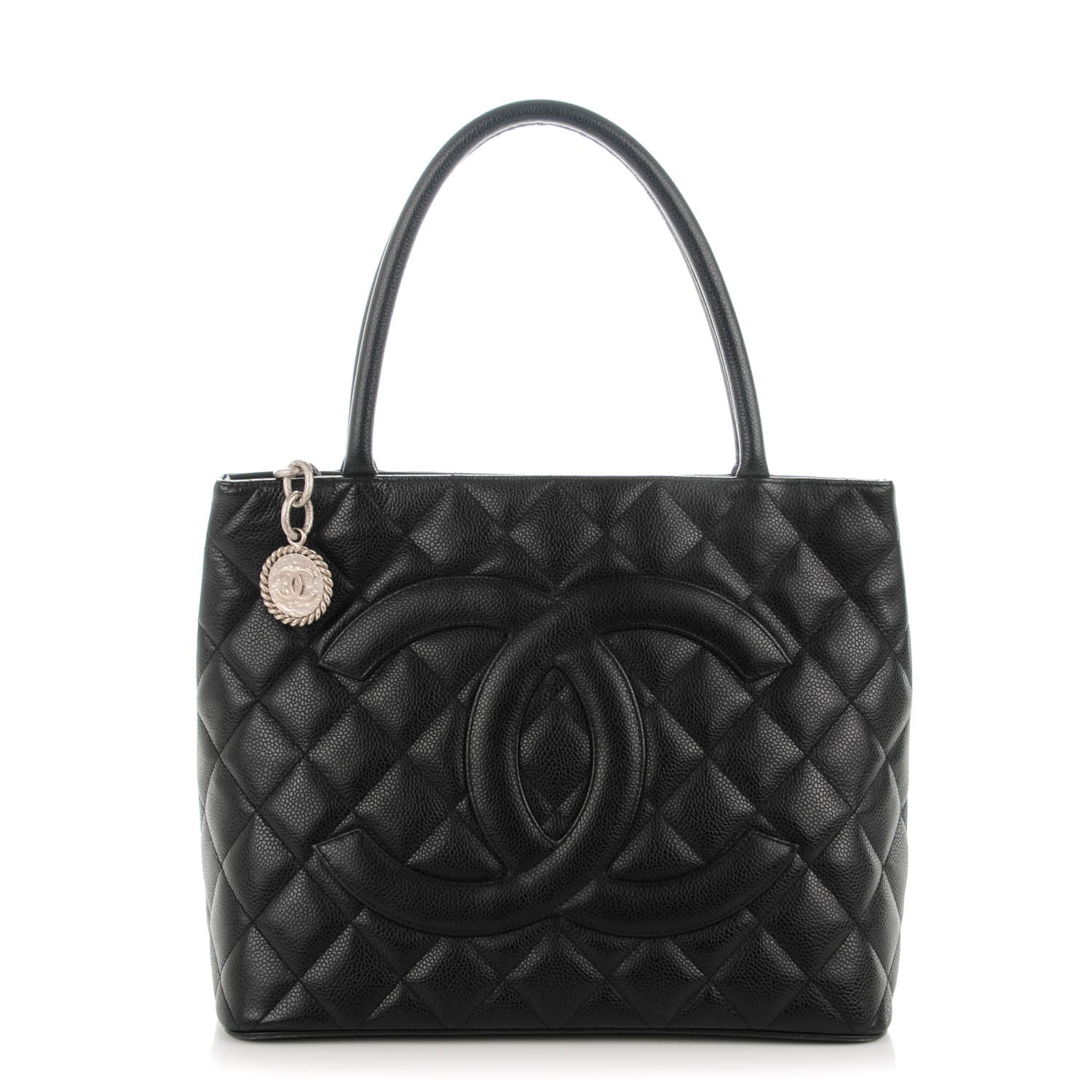 Chanel Caviar Quilted Medallion Tote Black 1 of 7