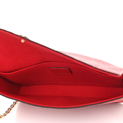 Louis Vuitton Empreinte Pochette Felicie Chain Wallet Scarlet 5 of 9