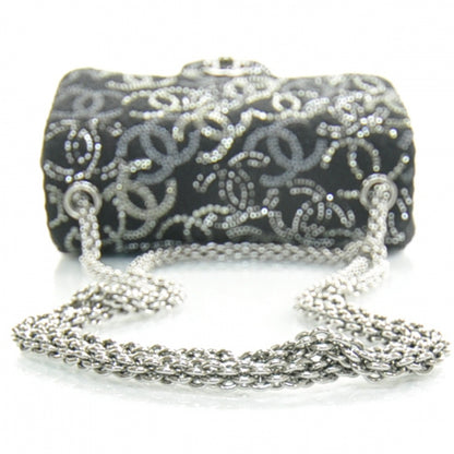 Chanel Tweed Pudong Strass Mini Flap 5 of 11
