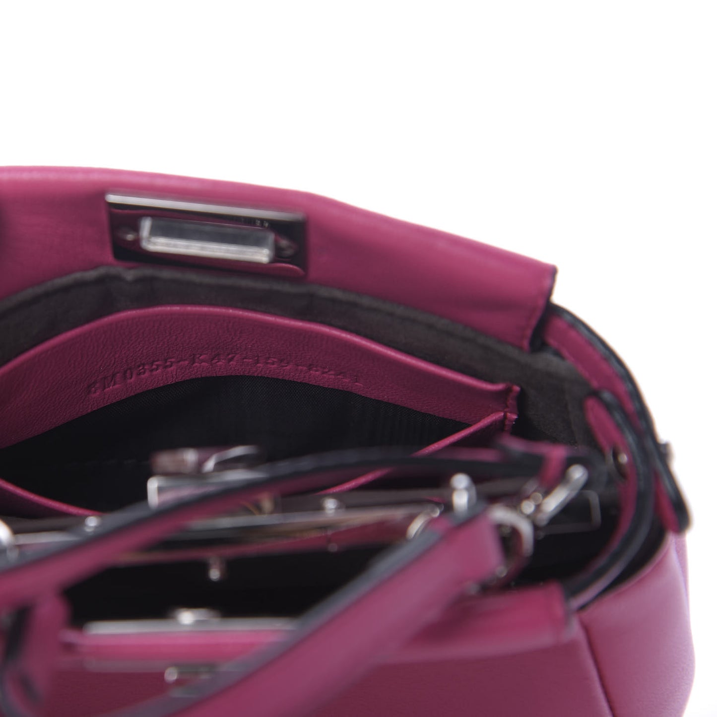 Nappa Micro Peekaboo Iconic Satchel Magenta