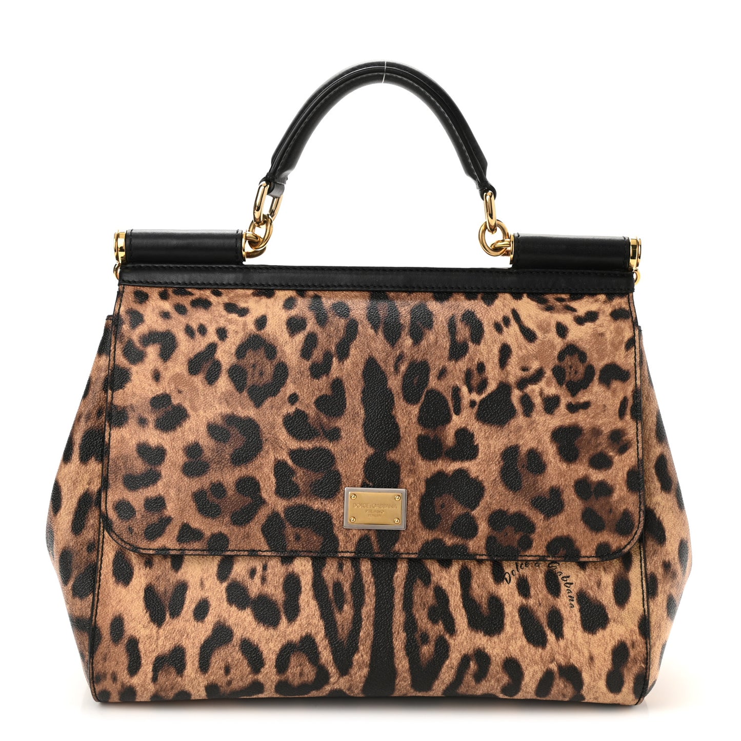 Leo Crepe Medium Miss Sicily Satchel Naturale