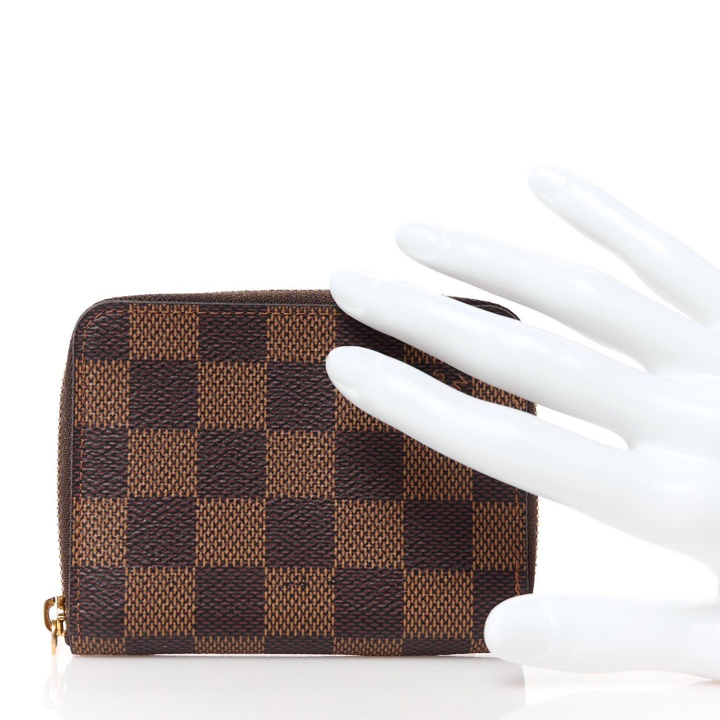 Damier Ebene Zippy Coin Purse Rose Ballerine