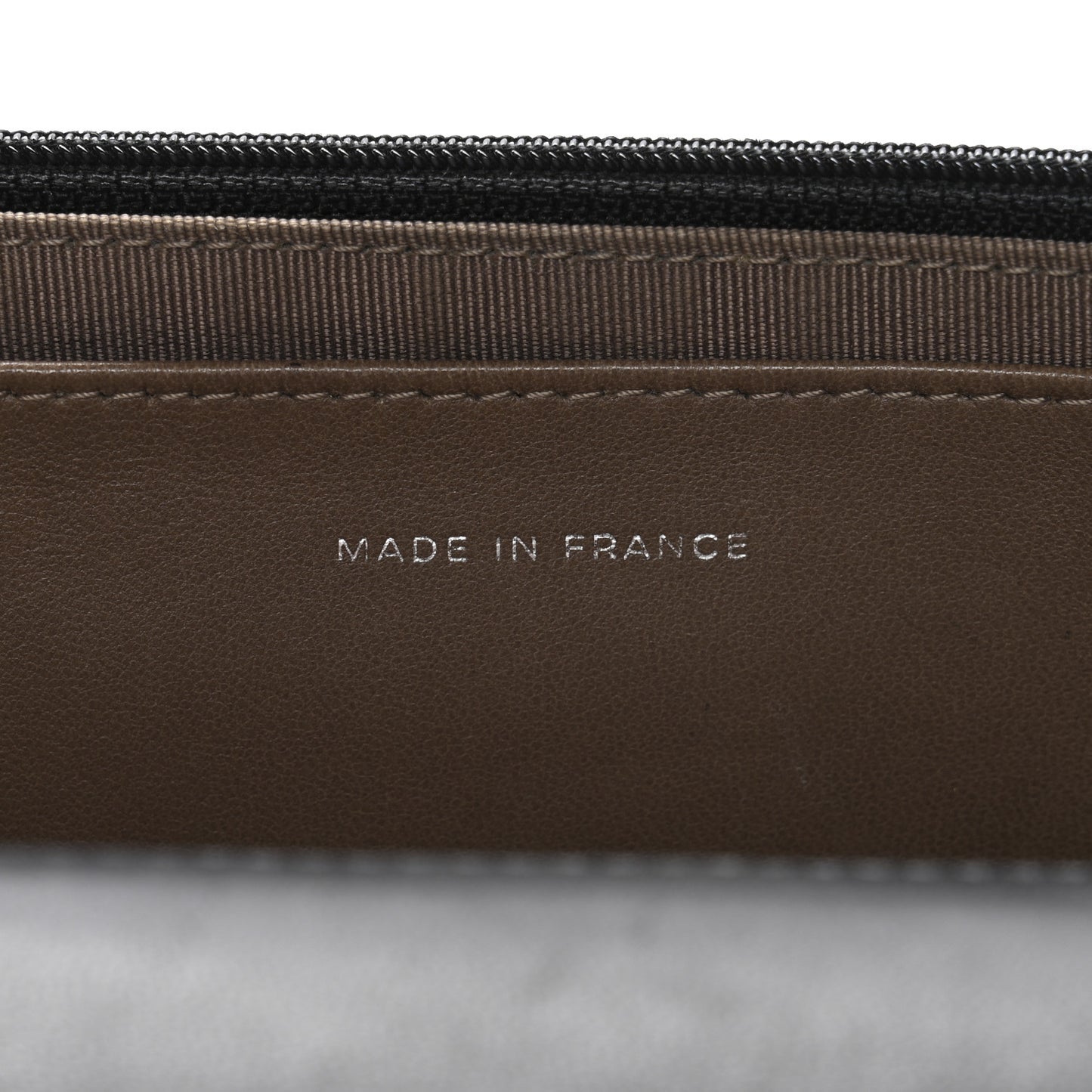 Lambskin Quilted Wallet On Chain WOC Black