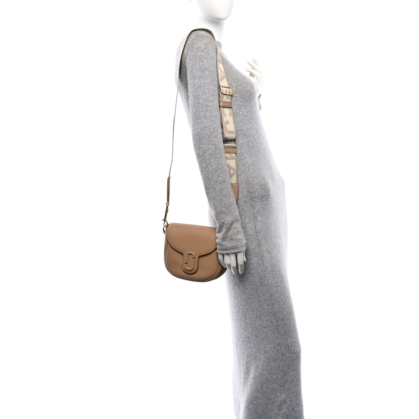 Calfskin Small The Covered J Marc Saddle Bag Tan