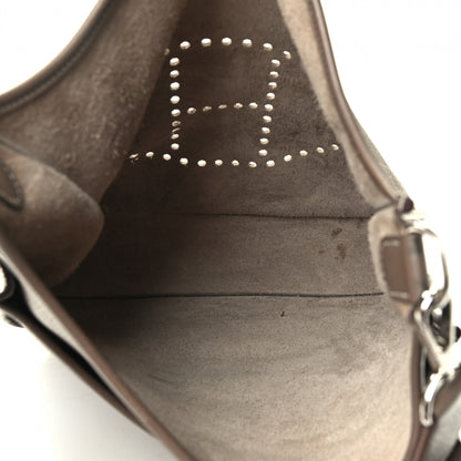 Hermes Taurillon Clemence Evelyne III PM Etoupe 4 of 4