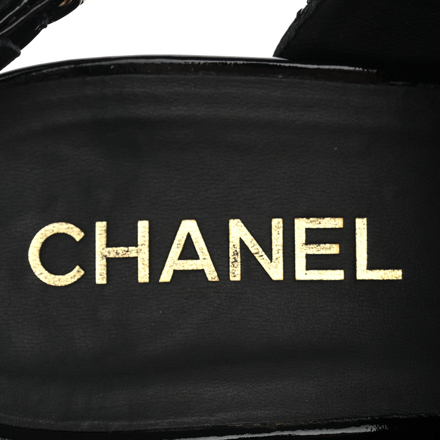 Chanel Patent Quilted CC Turnlock Sandals 40 Black 4 of 12